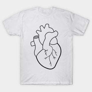 Simple Heart Line Art small T-Shirt